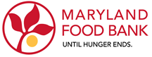 Maryland food bank red and white logo